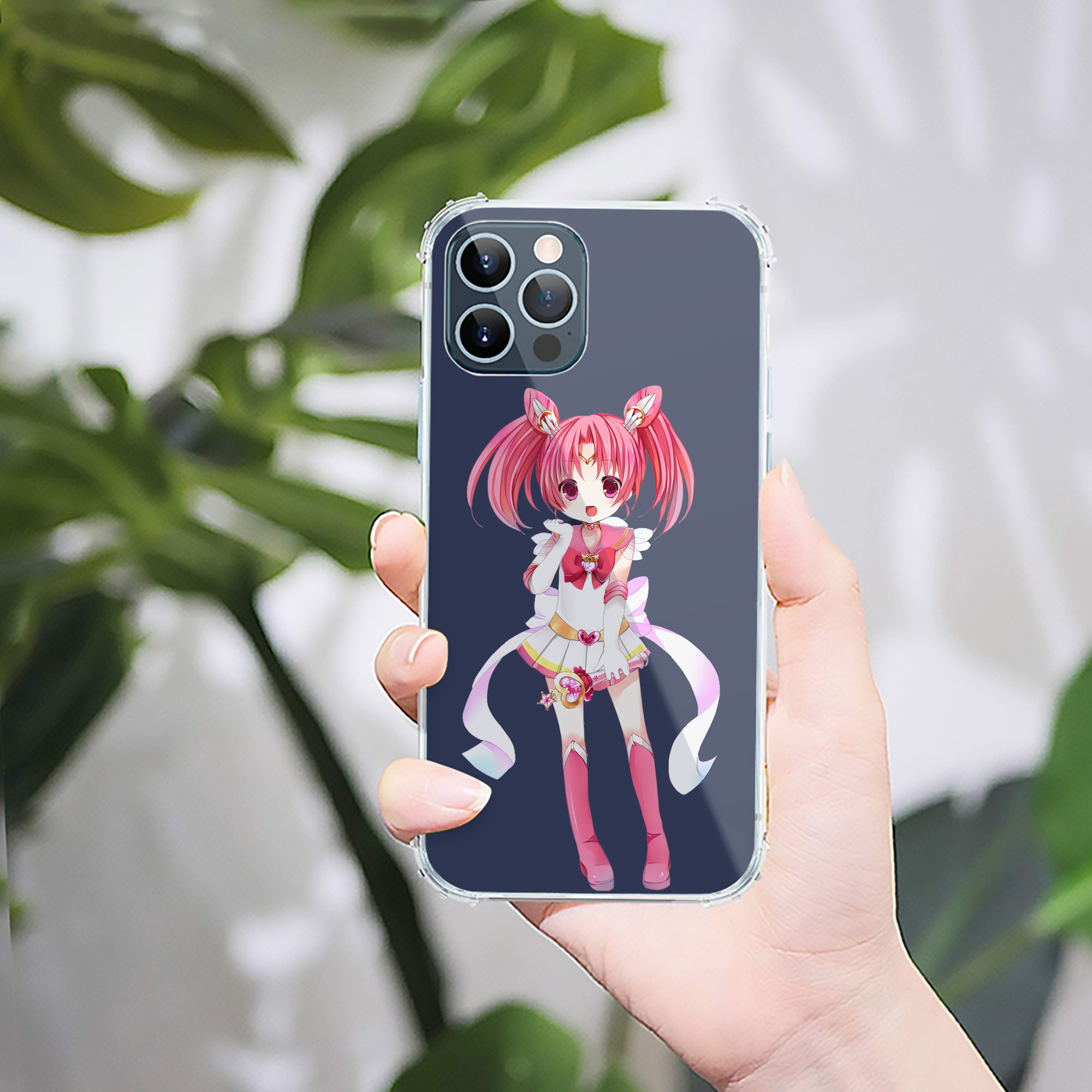 （画像用） 美少女戦士セーラームーン ちびうさ Sailor Moon Chibiusa Tsukino Usagi Small Lady Serenity 【iPhone 12シリーズ対応】透明スマホケース（クリアソフトケース）